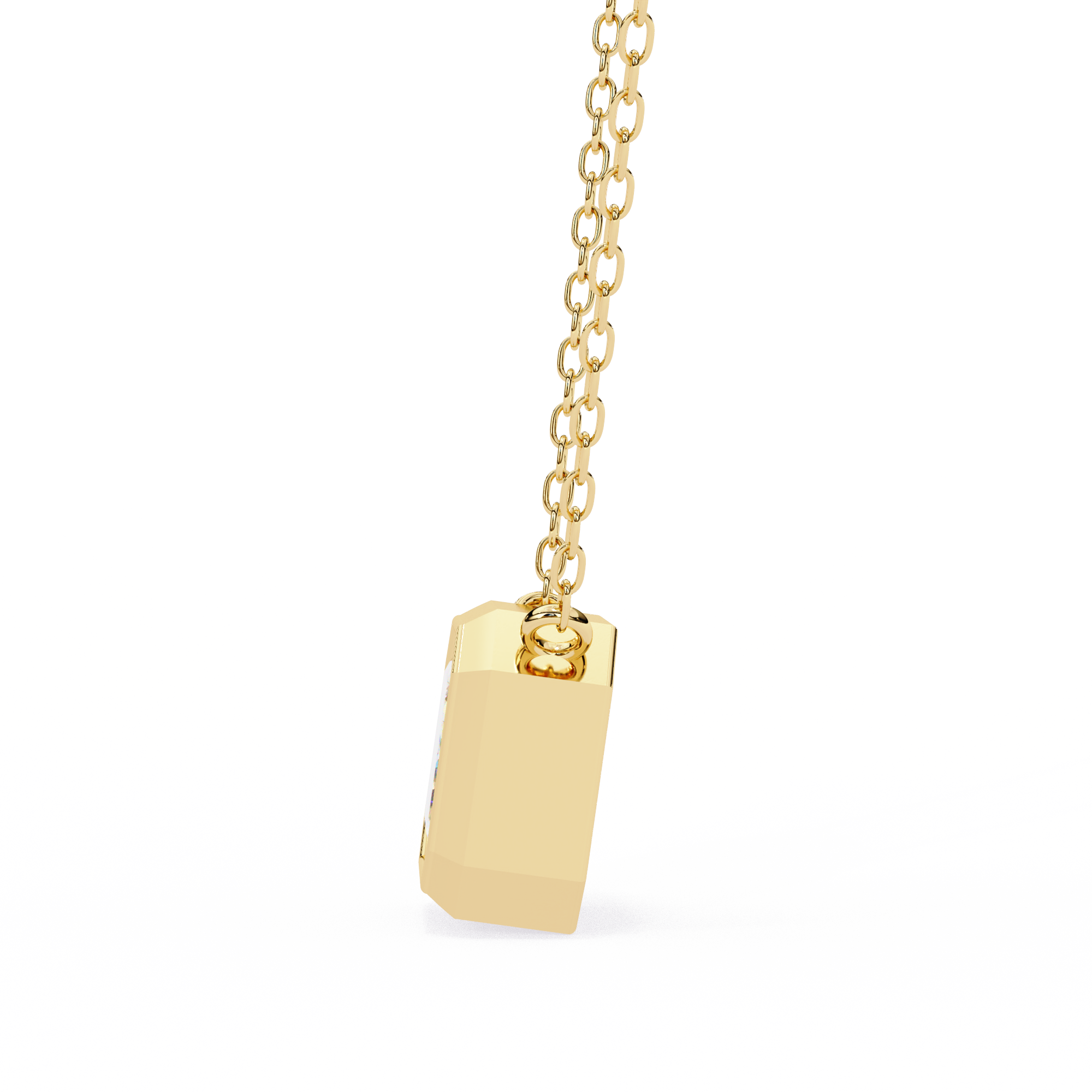 Solitairekart 0.78CT Natural Diamond Emerald Cut Pendant H Color VS1 Clarity